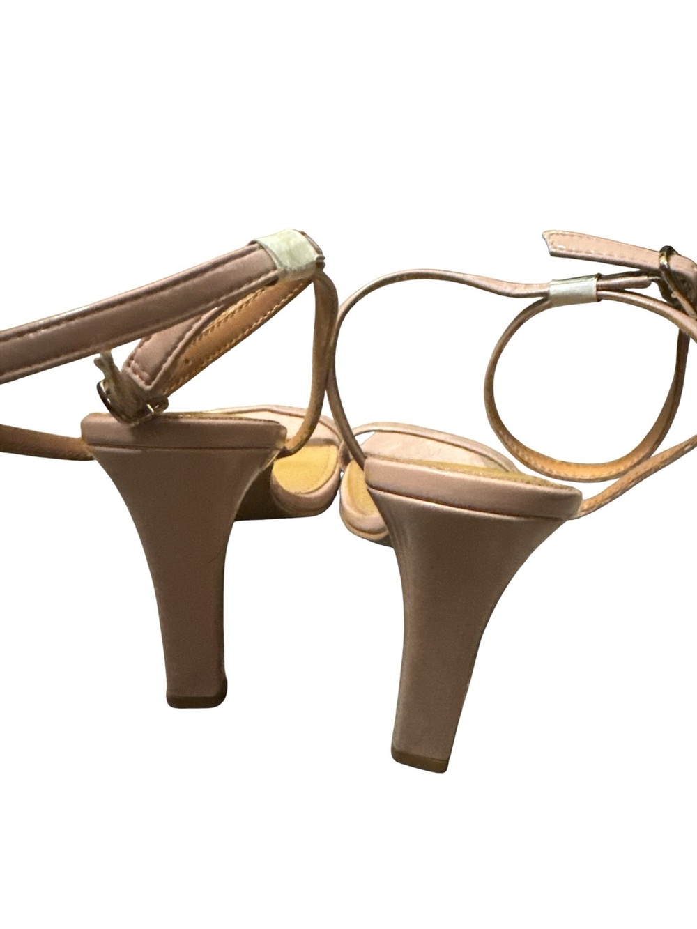 Lisa Vicky Blush Pink Ankle-Strap Block Heel Sandals - Picture 4 of 6
